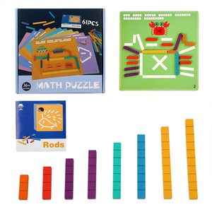 Numărare tijă puzzle aritmetică educaționale jucărie din lemn