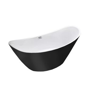 Cada freestanding Flow 170x75x72 cm, negru
