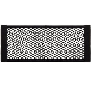 Organizator pentru portbagaj cu plasa, instalare cu arici, 24x50-70cm, negru