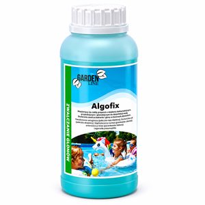 Solutie anti alge pentru piscina, lichid dezinfectant pentru mentinerea apei curate si limpezi, 1 litru