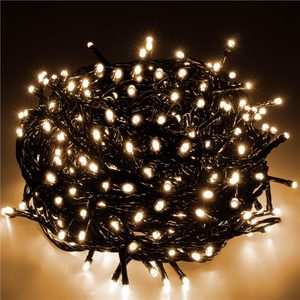 Instalatie lumini pentru bradul de Craciun, 19,5 metri, 300 LED-uri, galben