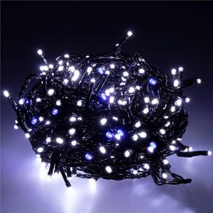 Instalatie lumini pentru bradul de Craciun, 25,5 metri, 300 LED-uri cu flash, albastru