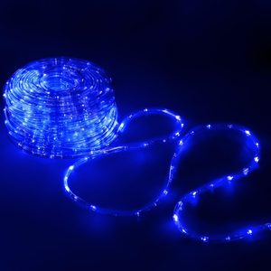 Instalatie tub furtun luminos pentru Craciun, 240 LED-uri, 10m, albastra
