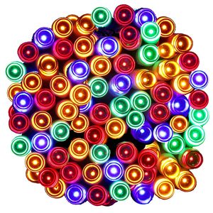Instalatie lumini de exterior pentru gradina, 5 metri, 50 LED-uri, cu baterii, multicolor
