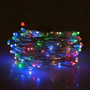 Ghirlanda luminoasa cu incarcare solara, 200 LED-uri, 22 metri, 8 functii, multicolor