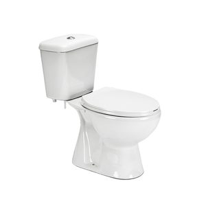 Toaletă monobloc Cleano cu evacuare inferioară și scaun