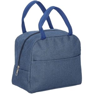 Geanta frigorifica cu izolatie termica pentru mancare, 21x10x23cm, albastru