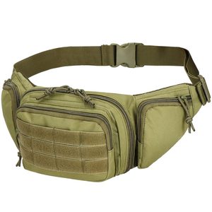 Borseta incapatoare pentru umar sau brau, impermeabila, unisex, 43x15cm, verde