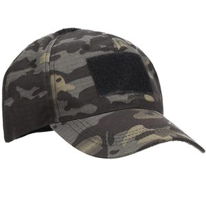 Sapca tactica cu cozoroc curbat, cu scai pentru atasare patch, unisex, culoare camuflaj