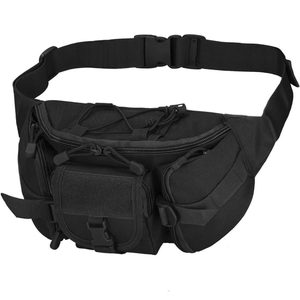 Borseta incapatoare pentru umar sau brau, impermeabila, unisex, 37x19cm, negru