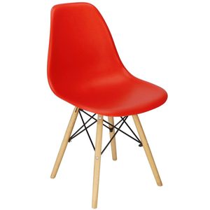 Scaun dining Scandinav pentru bucatarie, 38x42x82cm, rosu