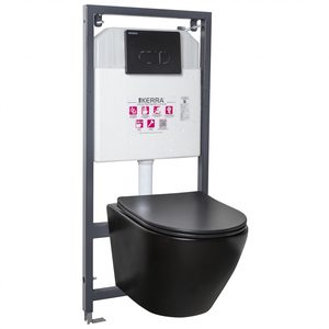 Kerra Set rezervor WC Delos montat pe perete