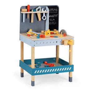 Homelux Masă DIY din lemn cu unelte și tablă 47 piese
