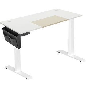 SONGMICS Birou cu reglaj electric pe inaltime, memorie cu 4 inaltimi, 60x140x(72-120)cm, alb