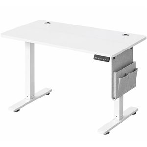 SONGMICS Birou electric sit-stand, reglabil 72-120 cm, motor silentios, USB-C 20W, 100x60 cm, alb
