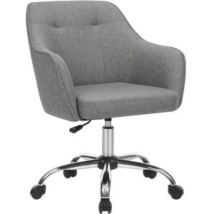 SONGMICS Scaun de birou ergonomic, inaltime reglabila, 65x69x(83-93) cm, gri