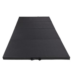Saltea fitness groasa, dimensiune XXL, pentru antrenamente gimnastica, 240x120x5 cm, negru