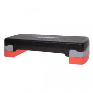 Stepper aerobic fitness ajustabil 2 niveluri de inaltime, suporta pana la 350 kg