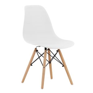 Scaun dining Scandinav pentru bucatarie, 38x42x82cm, alb