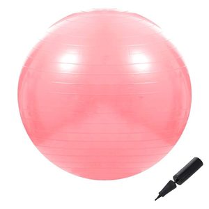 Minge pentru fitness sau yoga 75 cm, pompa inclusa, roz
