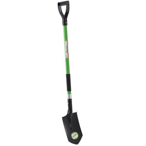 Lopata de sapat gradina cu varf ascutit, coada din fibra de sticla 120 cm, lama din otel, verde si negru
