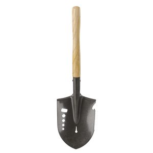 Lopata mica, multifunctionala pentru camping si drumetii, 16x60 cm, negru