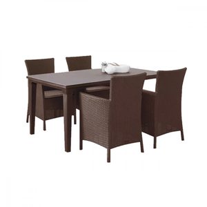 Curver Set de mobilier de grădină Futura 4+1 maro