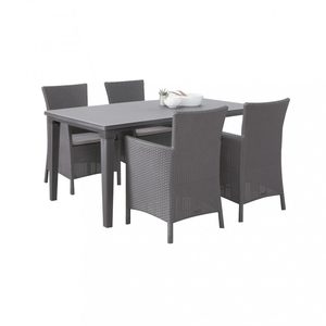 Curver Set de mobilier de grădină Futura 4+1 în culoarea grafit
