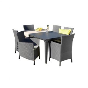 Curver Set de mobilier de grădină Futura 6+1 în culoarea grafit