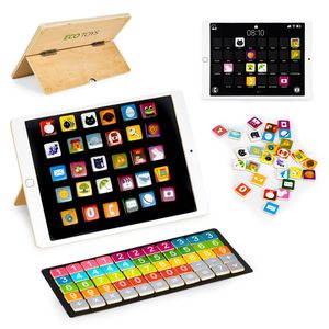 Homelux Tabletă magnetică din lemn cu numere