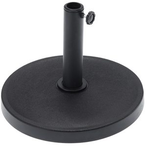 Baza umbrela din beton 12 kg, cu prindere metalica reglabila, rotunda, negru