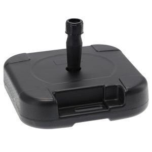 Baza pentru umbrela gradina 19 L, umplere cu apa, PVC, 44x44x13 cm, negru