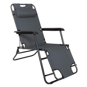 Sezlong pliabil SERSIMO GC13, Relax Zero Gravity, 80x60x153cm, Gri