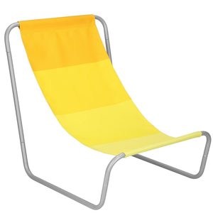 Scaun de plaja Sersimo GC024, pliabil, 90kg, 52x88cm, galben