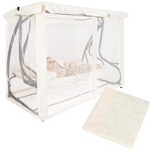 Plasa antiinsecte pentru leagan de gradina, 165x680 cm, bej