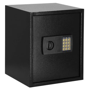 Seif electronic standard cu cifru si cheie, 415x350x310 mm, negru