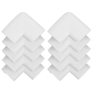 Set 10 protectii colturi pentru siguranta copii, 60x35mm, spuma EPE, gri