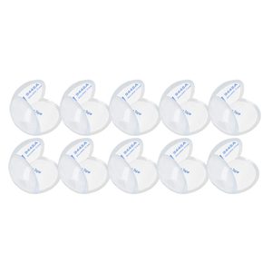 Set 10 protectii colturi pentru siguranta copii, drepte, 40x20mm, silicon, transparent