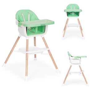 Homelux Scaun înalt pentru copii 2 în 1 verde