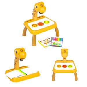 Homelux Tablă de desen dinozauri proiector 12 markere 24 modele
