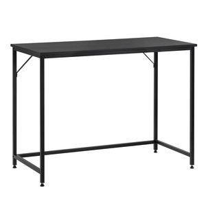Birou cu blat MDF si cadru metalic, 100x50x76 cm, negru