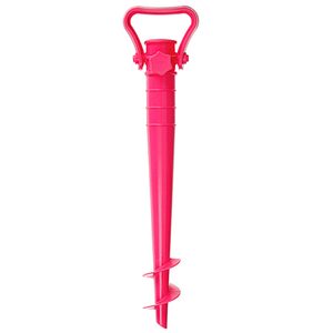 Suport pentru umbrela de plaja, reglabil pentru fixare in nisip, 42 cm, polipropilena, culori asortate