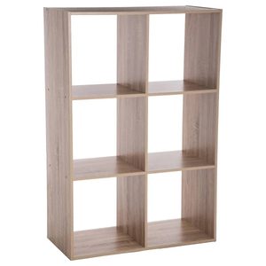 Etajera 5Five Mix n'Modul cu 6 compartimente, PAL, 68x32x101 cm, bej