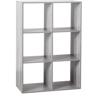 Etajera 5Five Mix n'Modul cu 6 compartimente, PAL, 68x32x101 cm, gri
