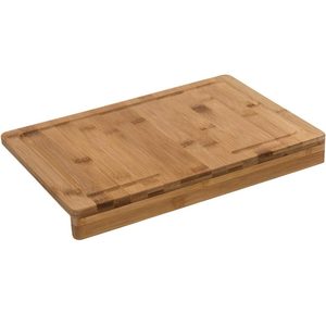 Tocator pentru colt blat 5Five din bambus cu sant colector, 35x24 cm, natur