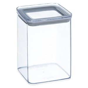 Cutie depozitare patrata 5Five PS, 1 litru, 10x10x14 cm, transparent