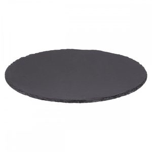 Platou servire Atmosphera ardezie, diametru 32 cm, negru