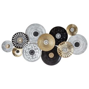 Decoratiune de perete Atmosphera Ivo din metal, 134x68 cm, multicolor