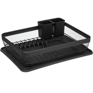 Suport vase 5Five Mayaj cu 1 nivel, otel si plastic, 43x32x13 cm, negru