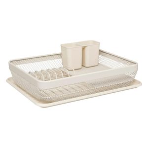 Suport vase 5Five Mayaj cu 1 nivel, otel si plastic, 43x32x13 cm, bej